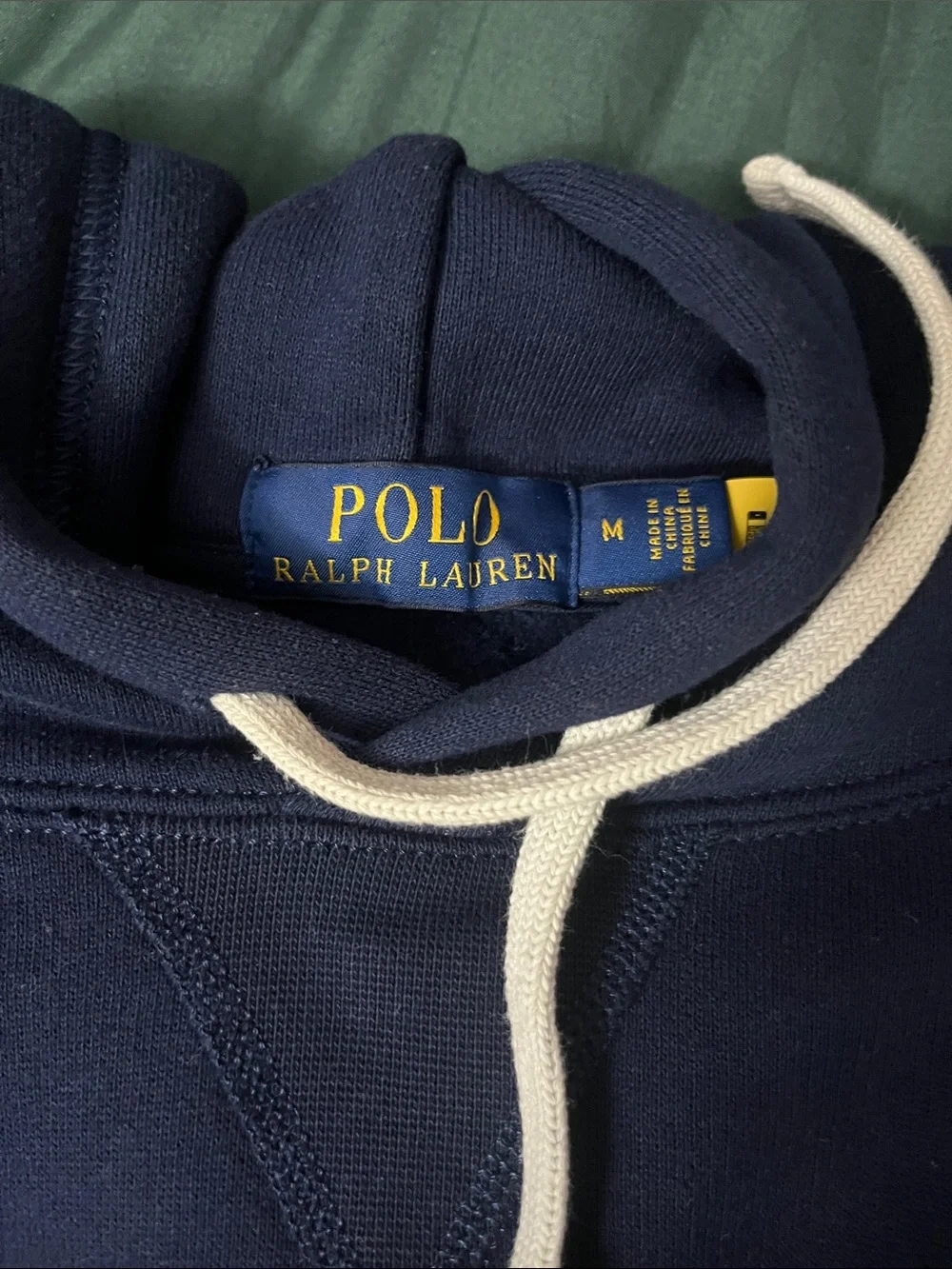 Polo by Ralph Lauren Navy Crewneck with Red Pony Embroidery